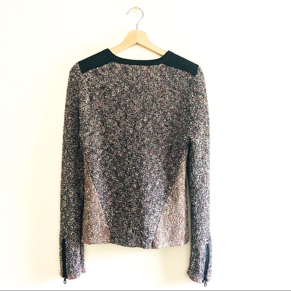 Rag & Bone Lory Tweed Zip Moto Jacket – Size Medium (Designer) - Picture 7 of 16